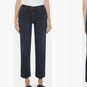 Mother Rambler Ankle Jeans Black